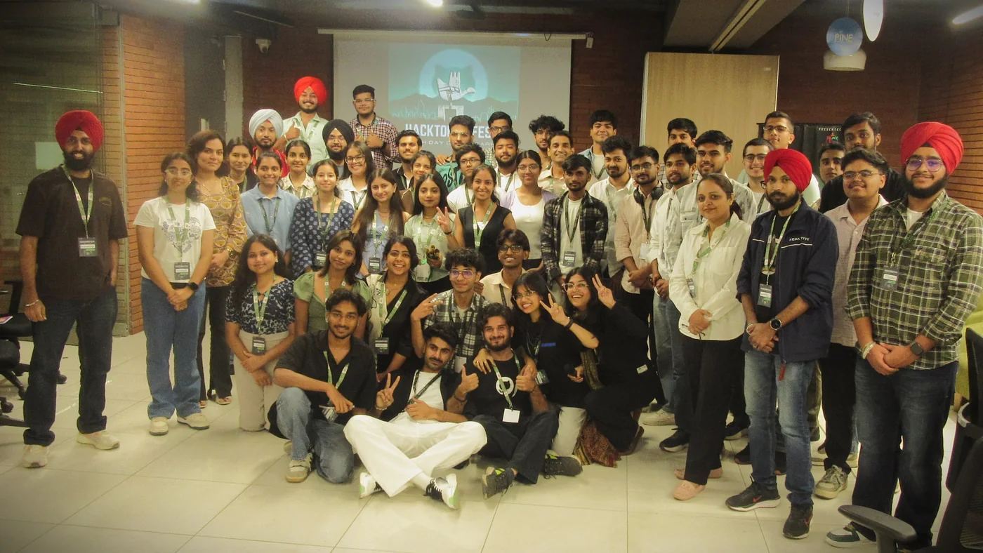 Hacktoberfest Hack Day Chandigarh community group portrait